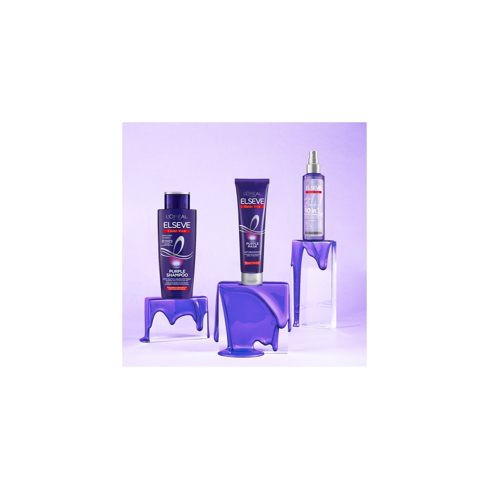 L’Oreal Paris Elseve Color-Vive Purple - несмываемый спрей для всех типов светлых волос /   150  ml  / GTIN 3600524051556