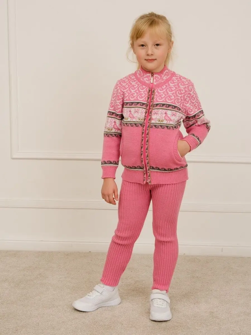 Кофта - бомбер вязаная