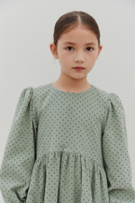 Платье бархатное в горох