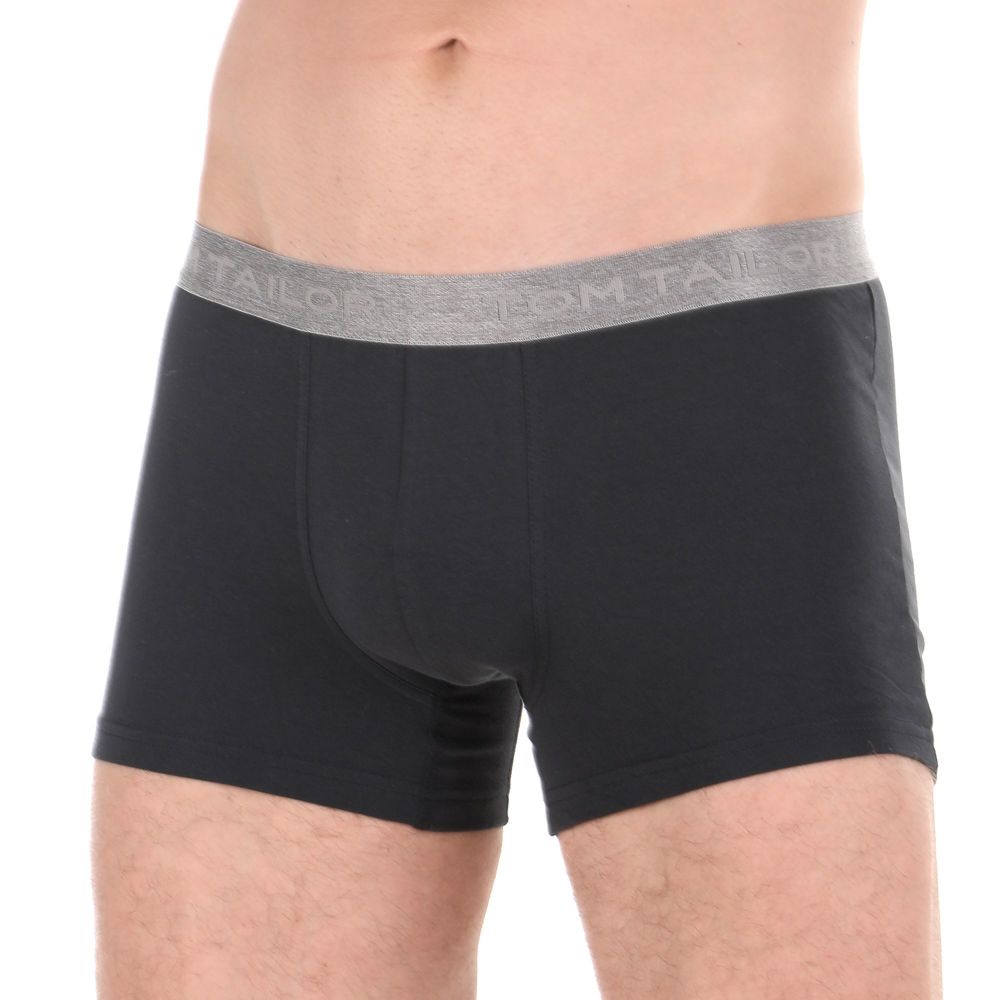 Мужские трусы боксеры набор из 2-х штук (черный, антрацит) Tom Tailor 70247/6061 830