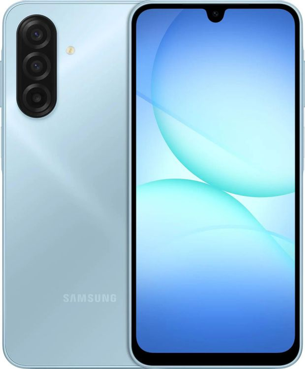 6.7" Смартфон Samsung Galaxy A17 8/256Gb,  SM-A175F,  NFC,  AMOLED,  90Гц,  5000мAч,  голубой