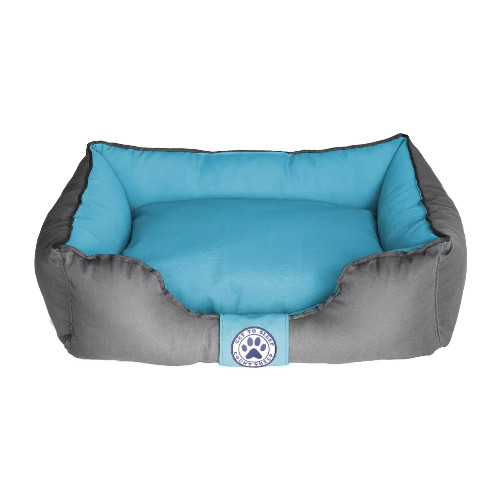 лежанка для небольшой собаки 70х50 бирюзовая