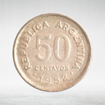 Argentina, 50 Centavos, 1952, VF