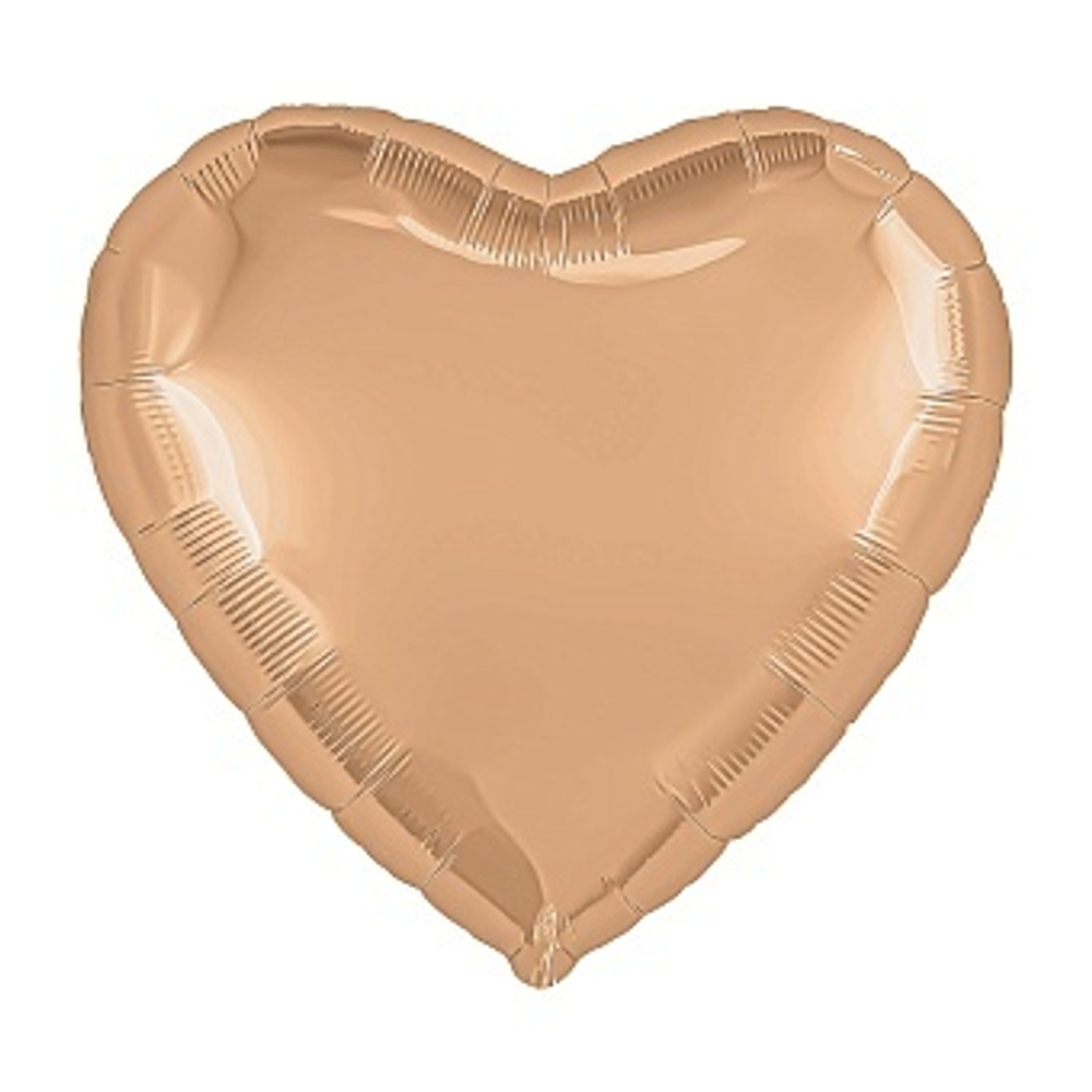 Р 9'' Мини-сердце Персиковый пух