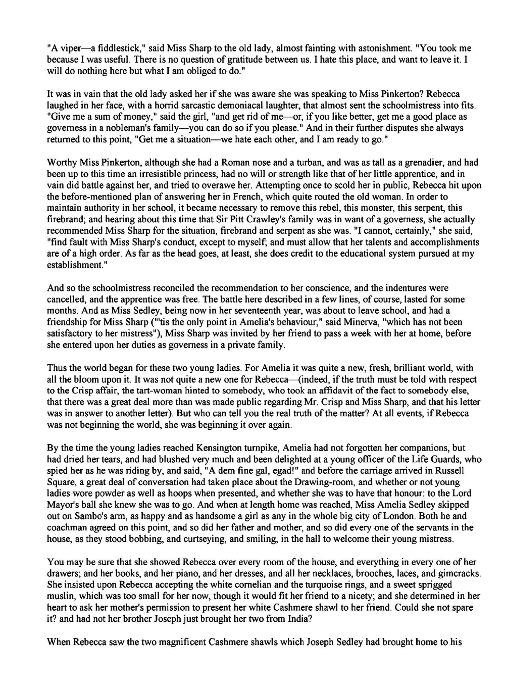 Vanity Fair | W.M. Thackeray