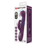 Фиолетовый вибромассажёр-кролик Dee - 23,9 см.