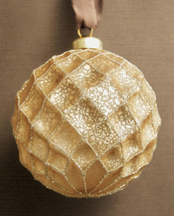 ZARA HOME ЕЛОЧНЫЙ ШАР, ЗОЛОТИСТЫЙ