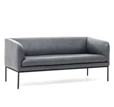 LIRO 2м диван кожа серая СЕРЫЙ