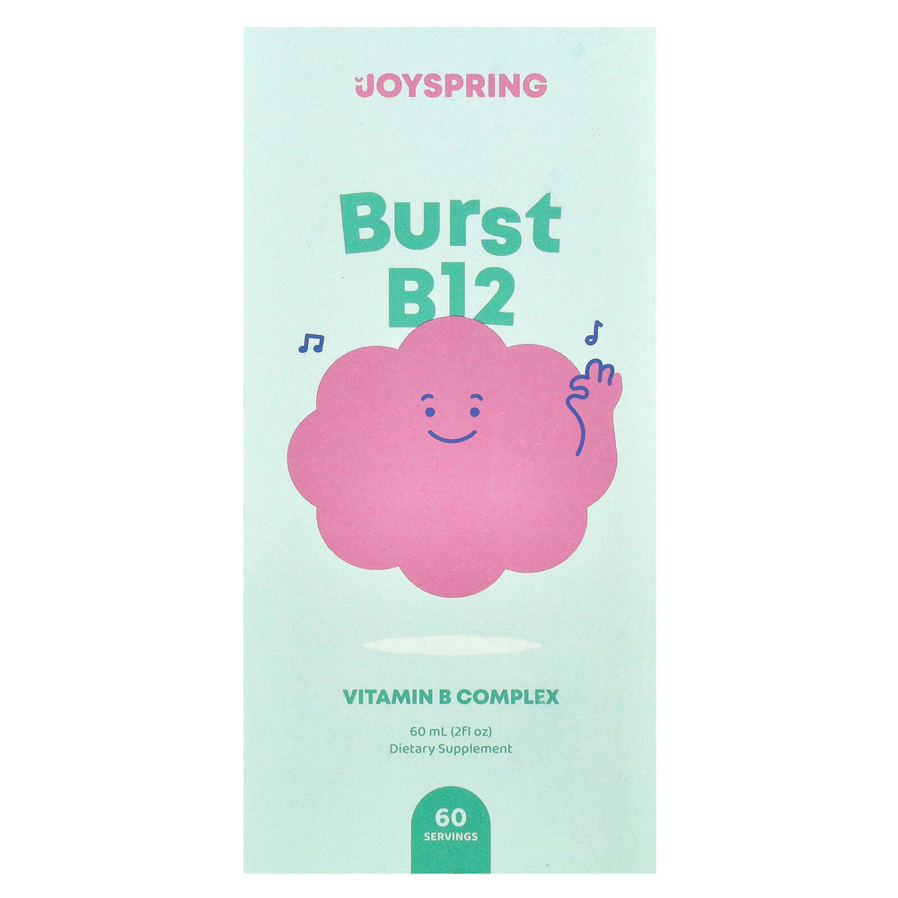JoySpring, Burst B12, комплекс витаминов группы B, 60 мл (2 жидк. унции)