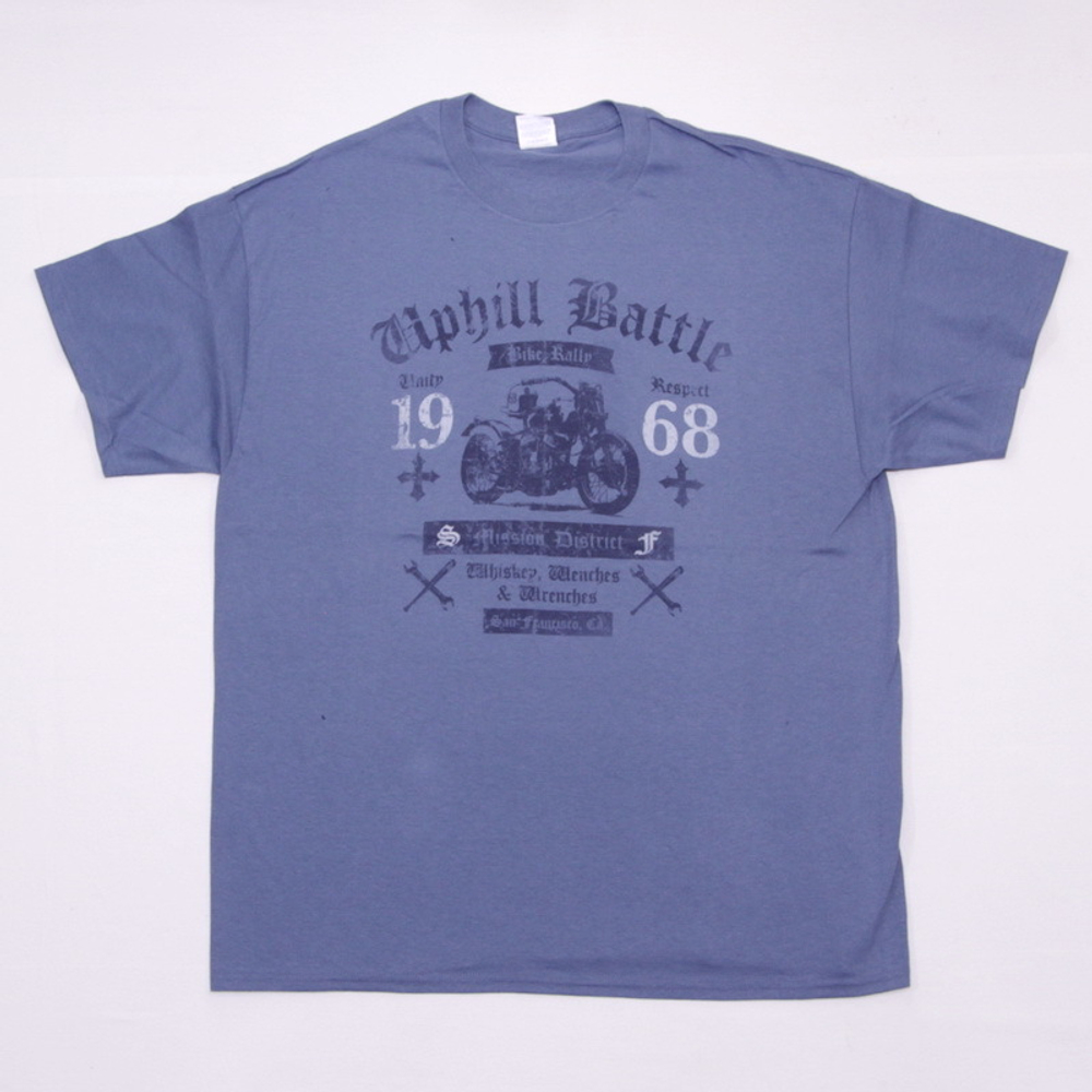 Футболка Uphill Battle ( 1968 ) голубая