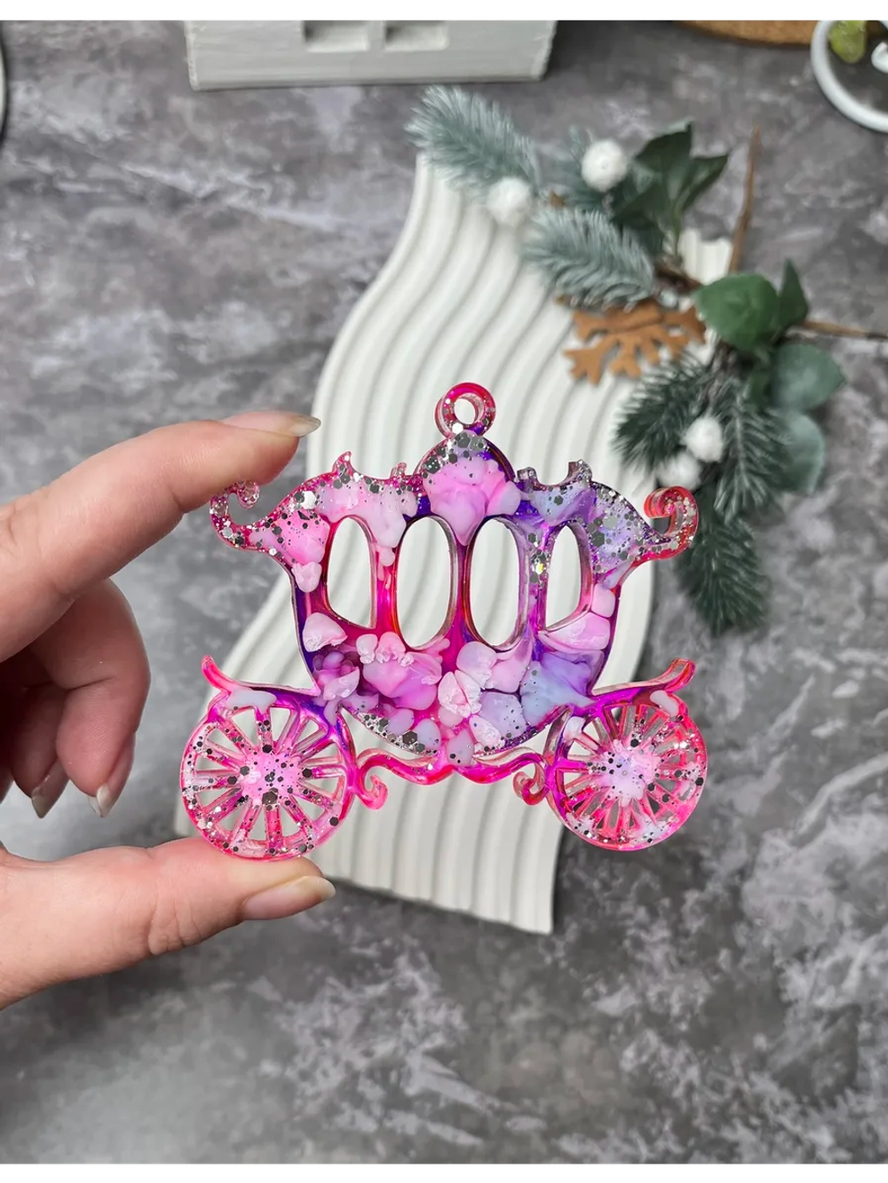 Новогодняя елочная игрушка Карета