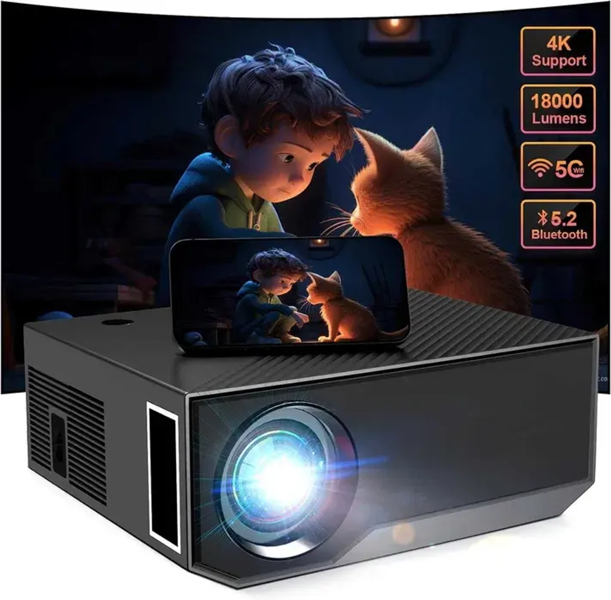 Wielio Projector — твой мини-кинотеатр и развлекательная станция дома