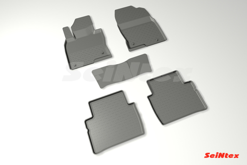 Резиновые коврики с высоким бортом для Mazda CX-5 II 2017-н.в., Seintex.88445