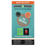 Original Poop Bags, Peanuts®, апельсин, 8 рулонов, 15 пакетиков в каждом