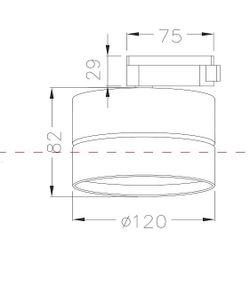 Накладной светильник Maytoni ONDA TR007-1-18W3K-B4K
