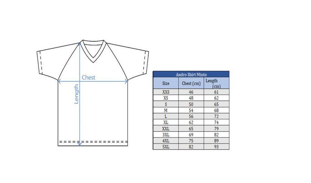 Andro Shirt Minto black/red