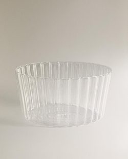 Zara Home салатник из боросиликатного стекла, цвет прозрачный, 21.5 см