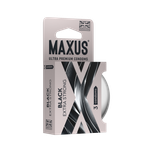 Презервативы MAXUS Extra Strong №3 в железном кейсе, черные, утолщенные, 3 шт