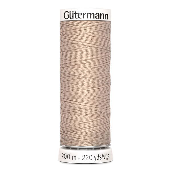 Нитки универсальные Gutermann Sew-all 100 (200 метров), 5 кат. | 121 бл.песочный