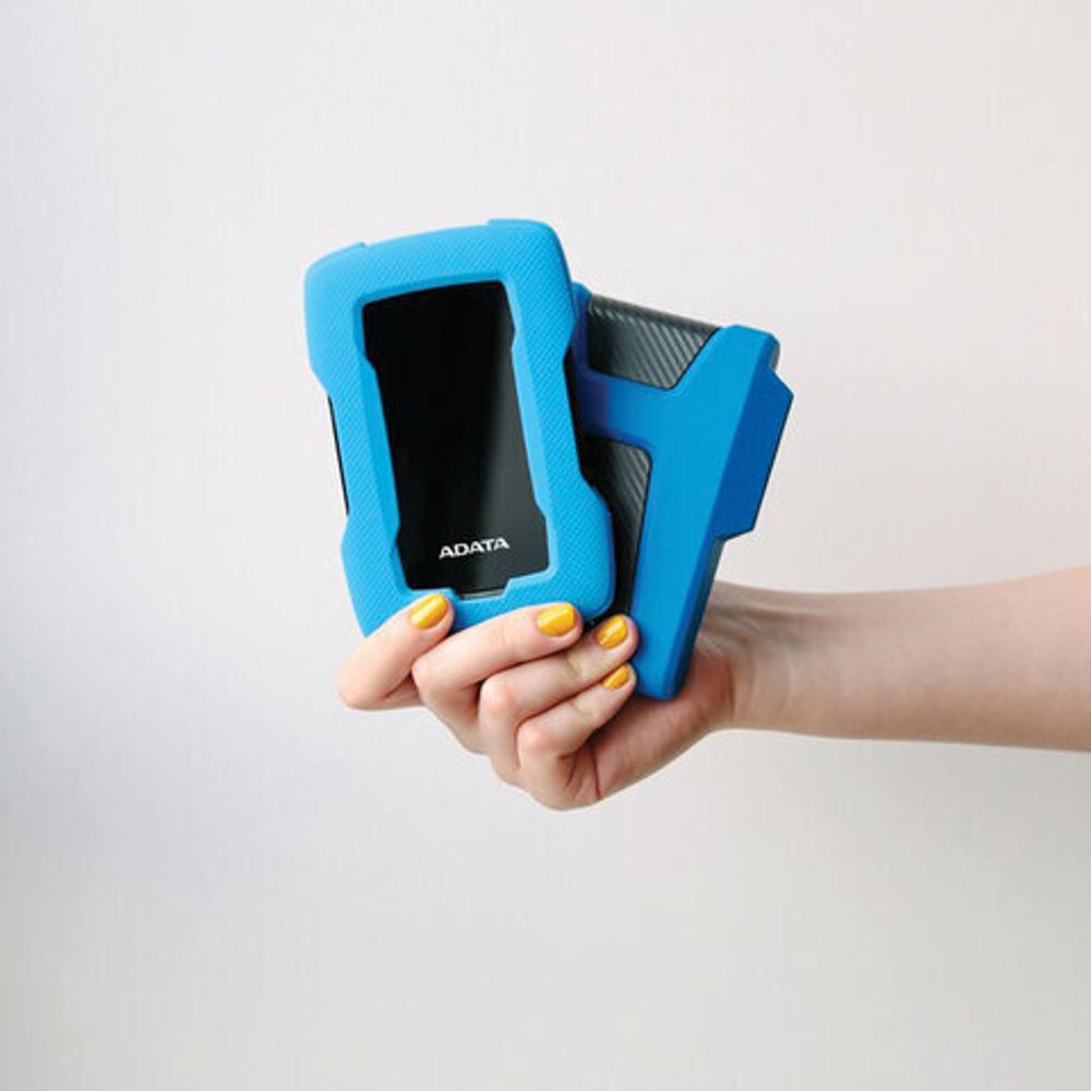Внешний жесткий диск A-DATA DashDrive Durable HD330 1TB, 2.5", USB 3.0, синий, AHD330-1TU31-CBL