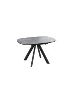 Стол кухонный Черный муар мрамор 100(135)х90х76 см