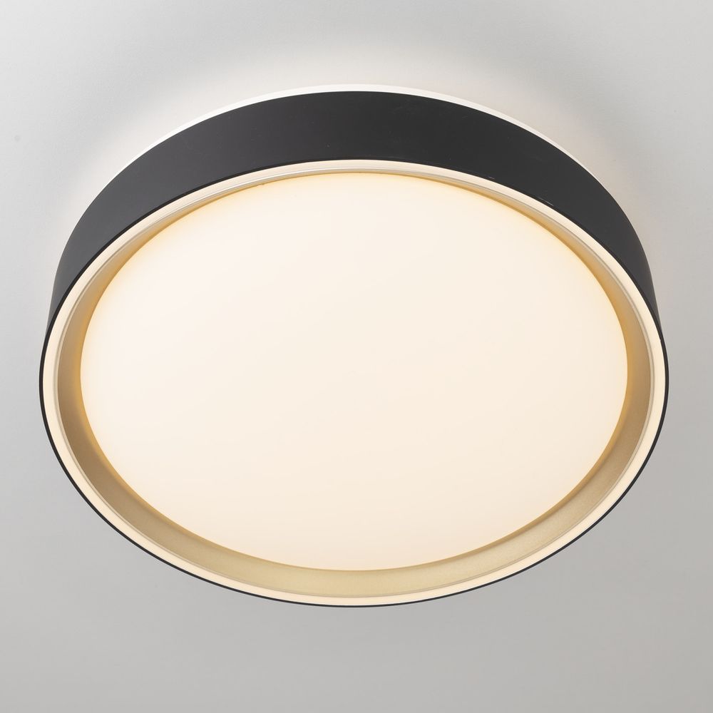 Citilux BOSS CL751251G LED RGB Светильник с пультом Чёрный с Золотом