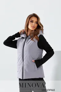 Жилет 665-серый Minova