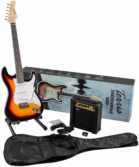 Электрогитара в наборе TERRIS TPACK-1 SB
