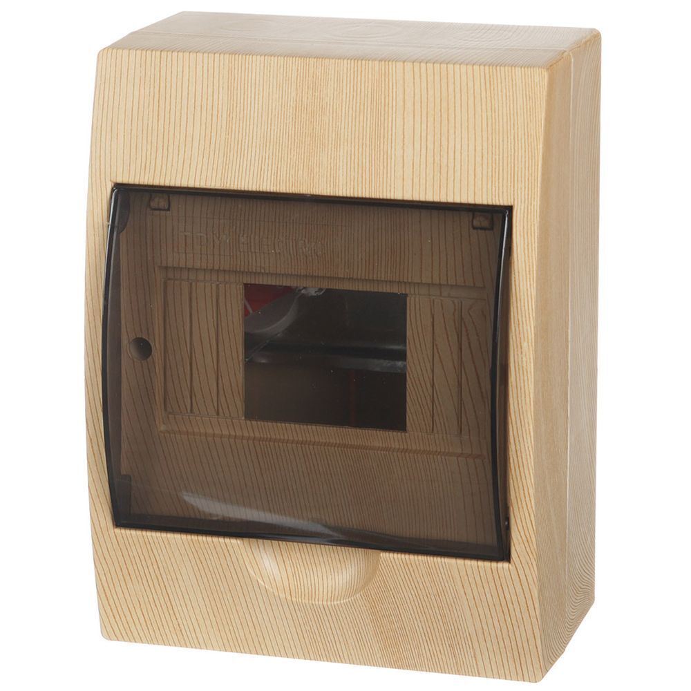 Бокс настенного монтажа навес, Эко, ЩРН-П, пластик, TDM, 6мод, IP40, сосна, SQ0901-0013