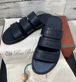 Шлепанцы кожаные Loro Piana