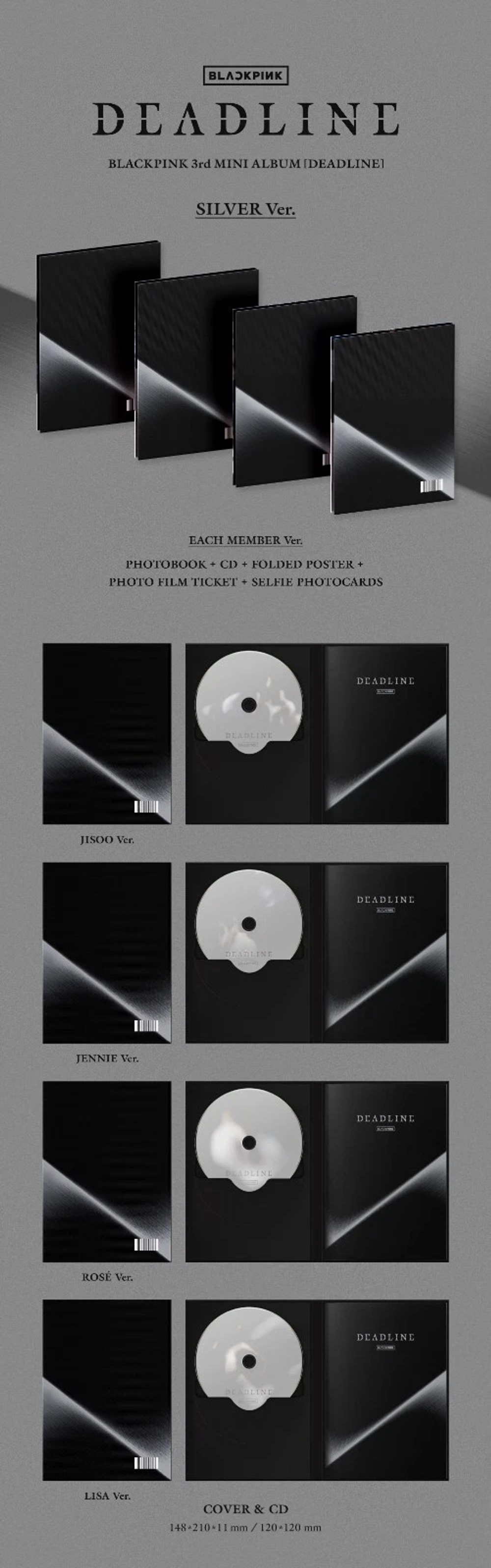 Альбом BLACKPINK - DEADLINE [SILVER ver.]