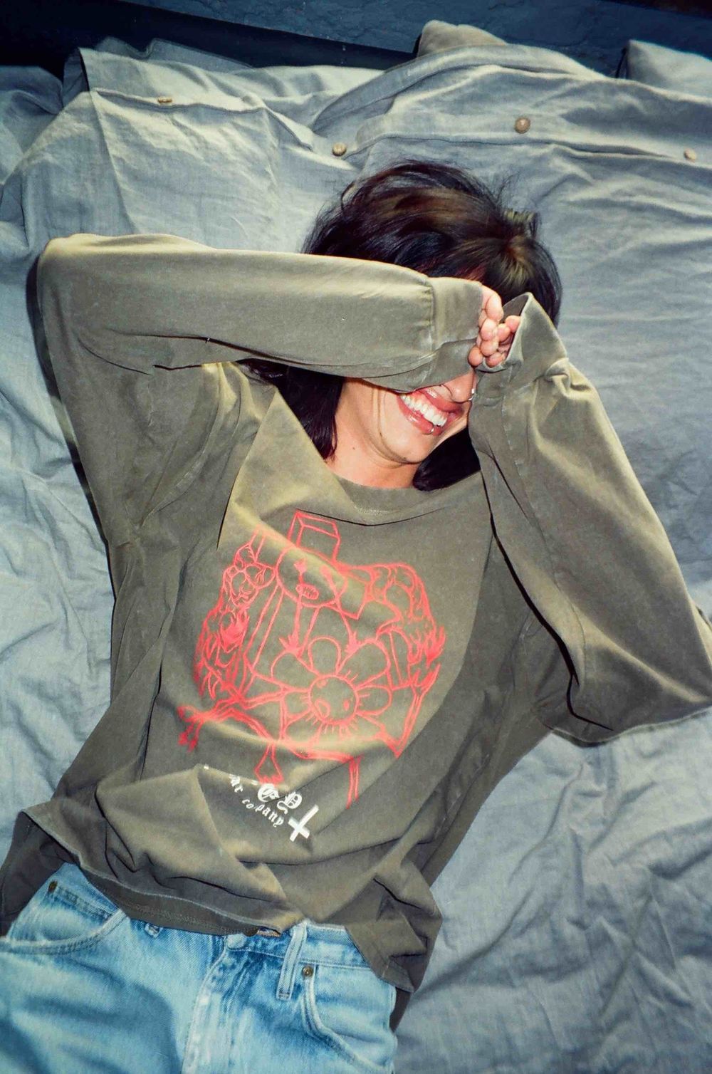 Лонгслив Creepy Clothing Принуждение хаки