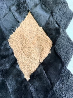 Покрывало меховое ковер из шкуры овчины