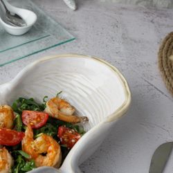 Салатник 325 мл 24,5*16 см h7 см Gray Shell Frutti di Mare P.L. [1]