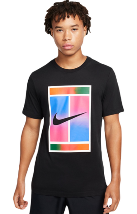 Мужская теннисная футболка Nike Court Dri-Fit Tennis T-Shirt - black