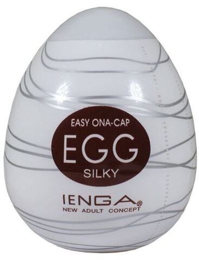 Мастурбатор-яичко SILKY (Цвет: прозрачный)