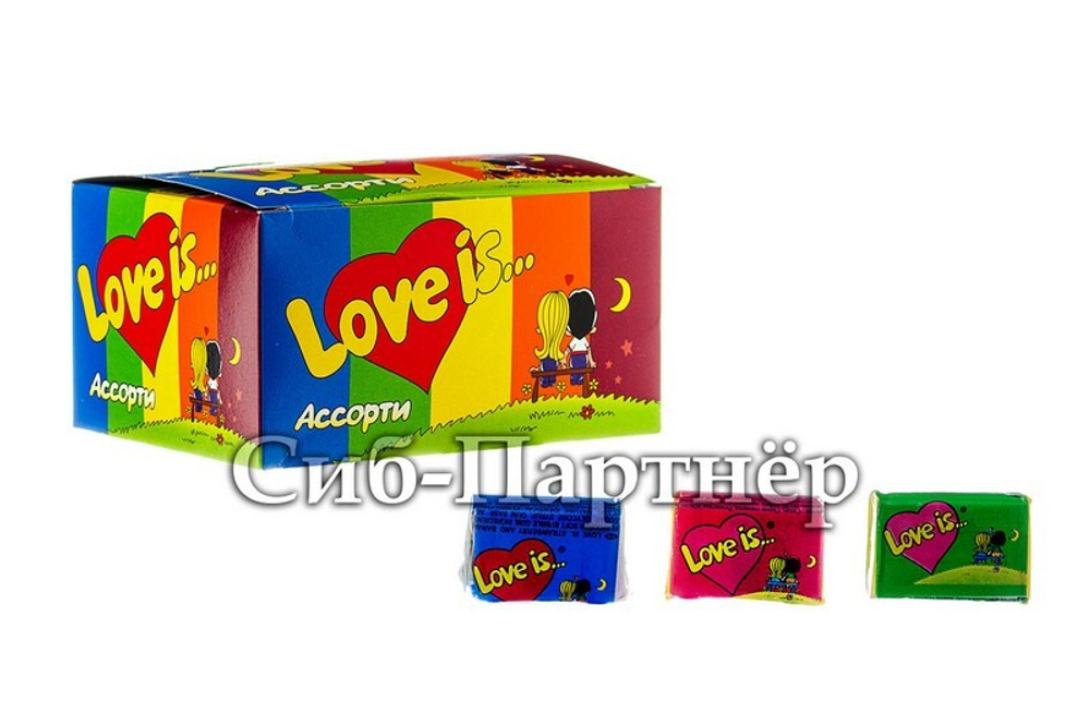 Жев.рез. "Love is" Микс 4,2гр*20бл*100шт