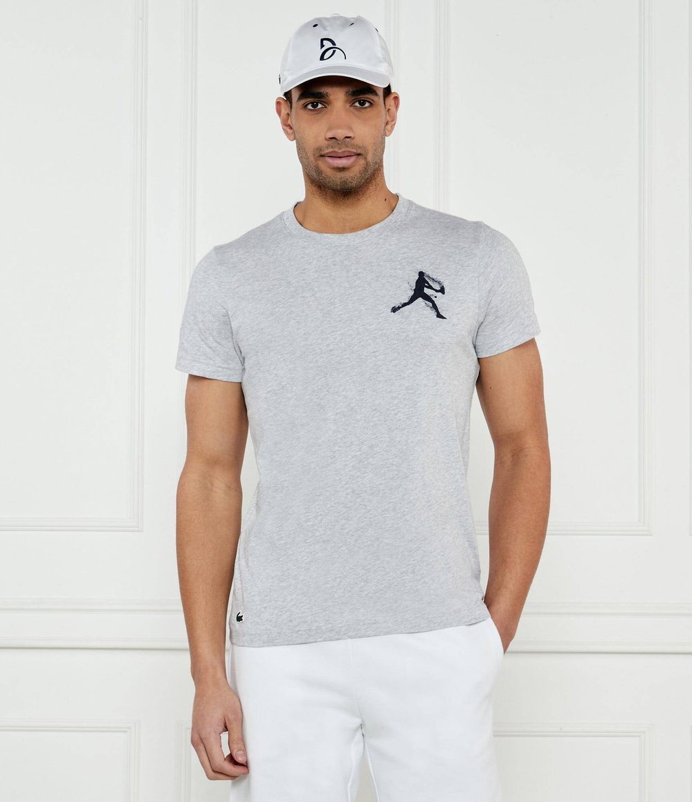 Футболка Lacoste Tennis x Novak Djokovic Lacoste - серый(TH1044)