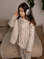 Куртка стёганая двухсторонняя Mjölk Magic Mint/White Beige