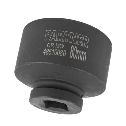 Головка ударная глубокая 80мм (6гр),1'' Partner PA-48510080