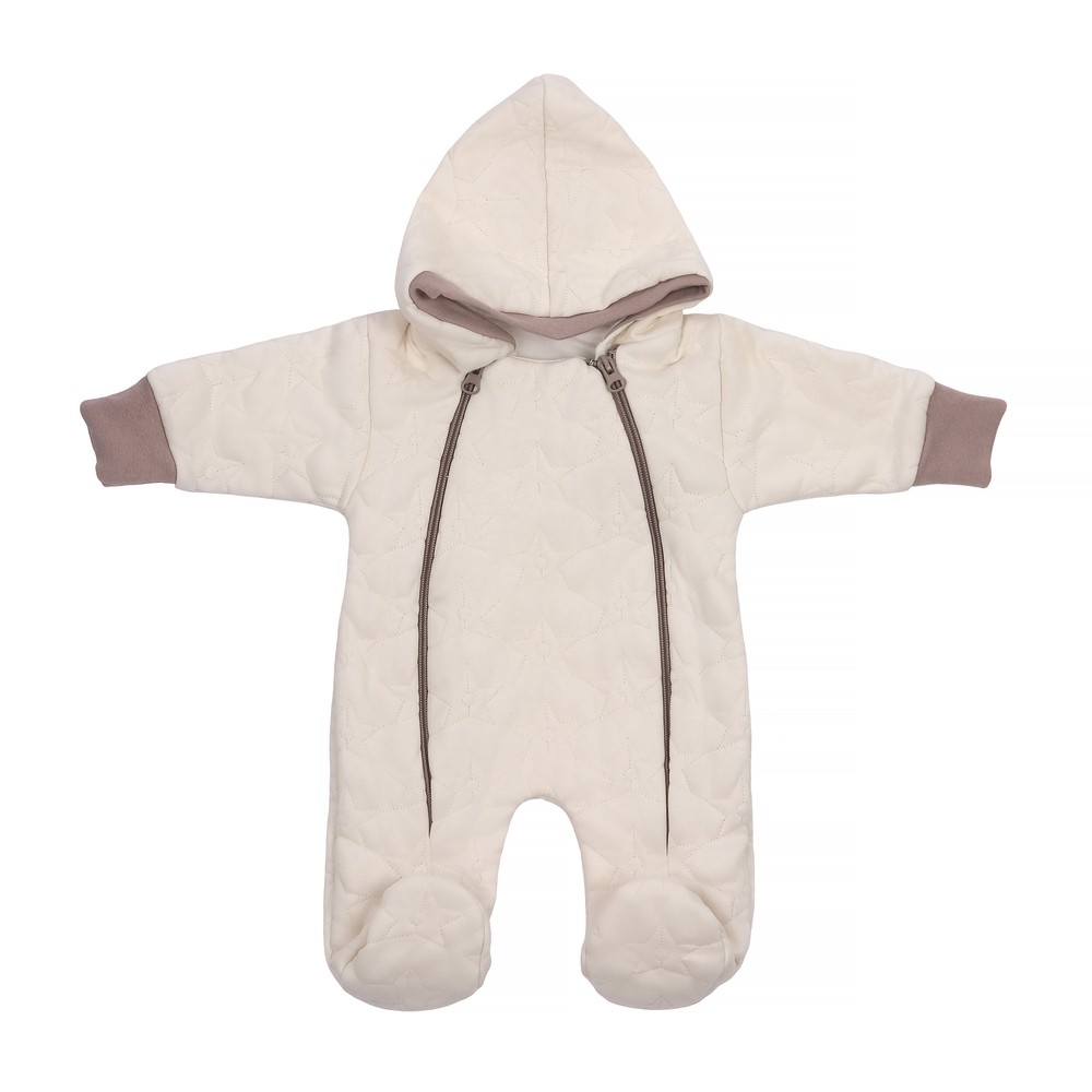 Комбинезон стеганый прогулочный бежевый