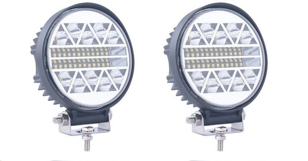 Фара светодиодная дополнительная 35 LED 35W 12-24V (круглый) 112*130*35 ближний (GrandeLight)