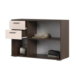 К-3 Комод 2 ящика и 3 створки Венге / Дуб белфорт