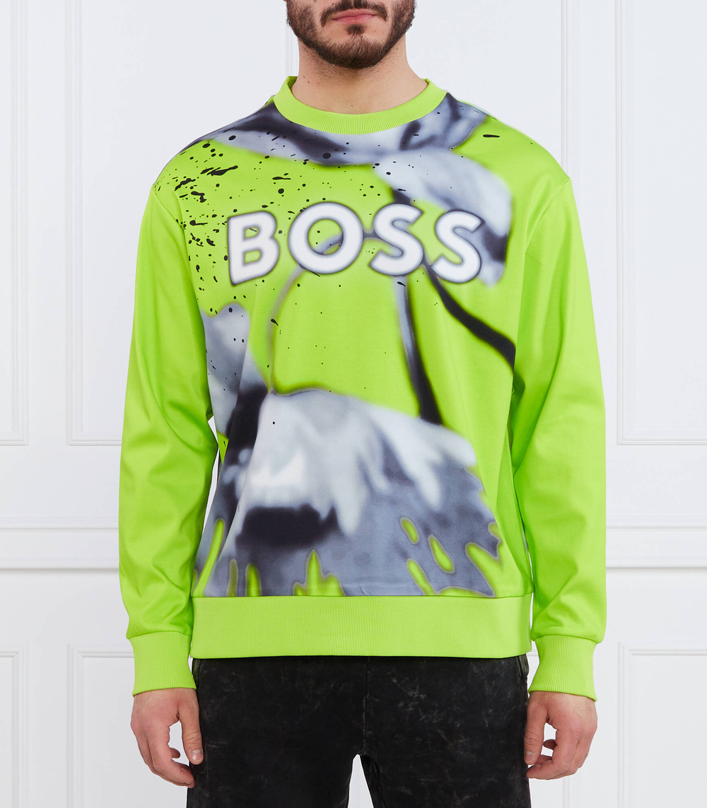 Худи Salbo Lotus BOSS GREEN - лимонный(50488803)