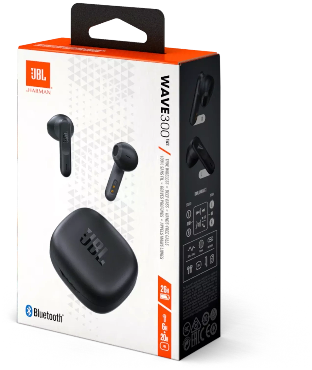 Беспроводные наушники JBL Wave 300 TWS , черный
