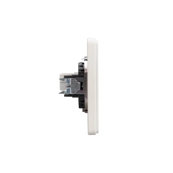 Розетка ROUND компьютерная RJ45 кат6 с/у перламутр KRANZ