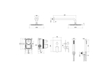 Душевая система Aquatek ОБЕРОН Set 3 в 1 AQ1272CR хром