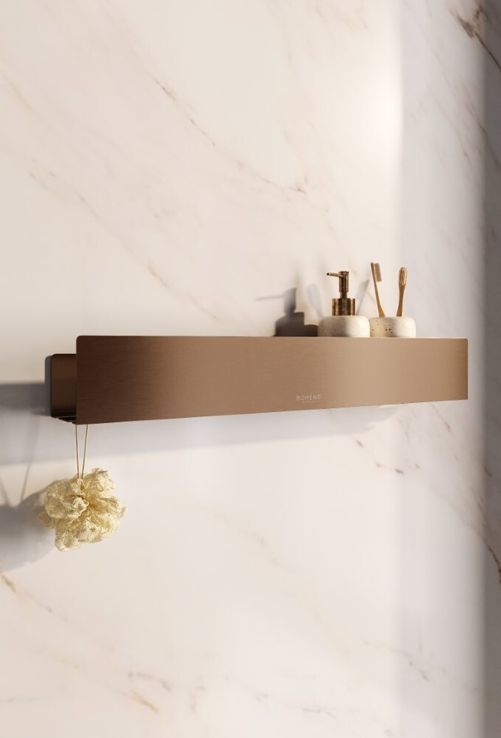 Boheme Полка подвесная 60см COPPER BRUSHED