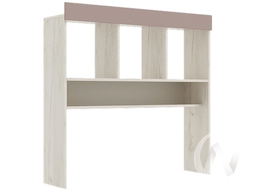 Надстройка Детская Юниор-4 (дуб крафт белый/шарли pink)