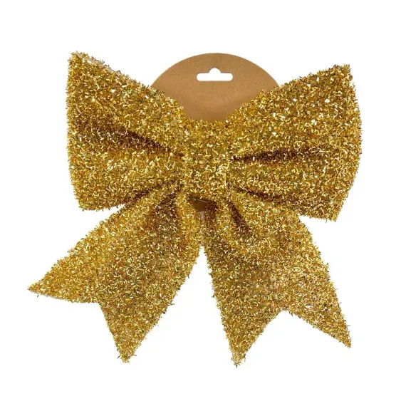 Бант Бьянка 24x24 см., 1 шт., золото, Christmas DeLuxe (86825)